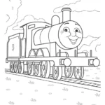 coloriage Thomas et Ses Amis a imprimer pour enfant de 4 ans
