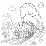 coloriage Thomas et Ses Amis pour enfant de 2 ans