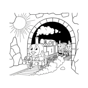 coloriage Thomas et Ses Amis à imprimer