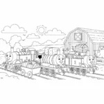 a imprimer coloriage Thomas et Ses Amis gratuit