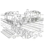 coloriage Thomas et Ses Amis a imprimer gratuitement