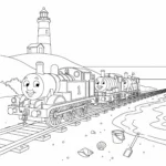 coloriage Thomas et Ses Amis à imprimer pour enfant de 12 ans