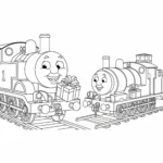 coloriage Thomas et Ses Amis pour enfant a imprimer gratuit