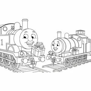 coloriage Thomas et Ses Amis pour enfant a imprimer gratuit