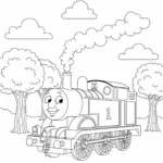 coloriage Thomas et Ses Amis pour enfant