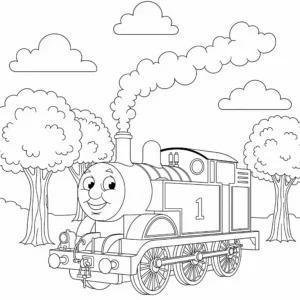 coloriage Thomas et Ses Amis pour enfant