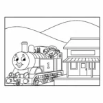 coloriage Thomas et Ses Amis a dessiner et imprimer