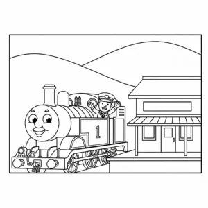 coloriage Thomas et Ses Amis a dessiner et imprimer