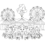 coloriage Thomas et Ses Amis pour enfant de 6 ans