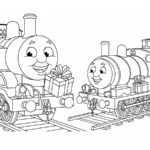 imprimer coloriage Thomas et Ses Amis gratuit