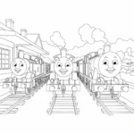 coloriage Thomas et Ses Amis gratuit en ligne