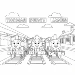 coloriage Thomas et Ses Amis gratuit pour enfants