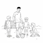 coloriage Vinícius Júnior à imprimer kawaii