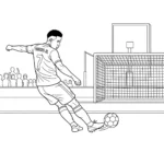 coloriage Vinícius Júnior pour enfant a imprimer gratuit