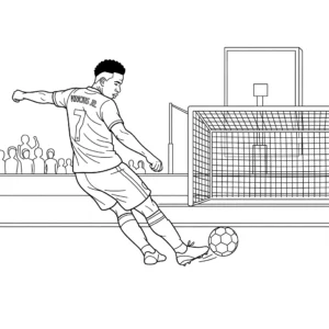 coloriage Vinícius Júnior pour enfant a imprimer gratuit