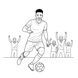 coloriage Vinícius Júnior pour enfants