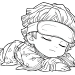 coloriage Zenitsu Agatsuma à imprimer gratuitement pdf