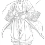coloriage Zenitsu Agatsuma à imprimer pdf