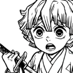coloriage Zenitsu Agatsuma pour enfant de 5 ans