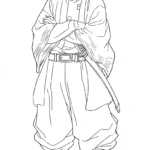 coloriage Zenitsu Agatsuma pour enfant