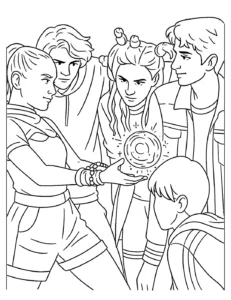 coloriage Zombies 4 pour enfant de 5 ans