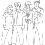 coloriage Zombies 4 pour enfant de à imprimer