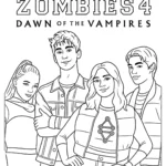 coloriage Zombies 4 pour enfant de à imprimer