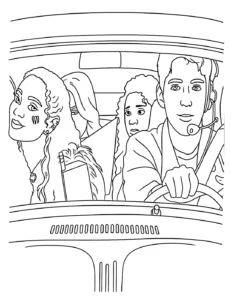 coloriage Zombies 4 gratuit a imprimer