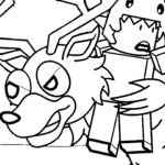 coloriage 99 Nights in the Forest et apprentissage