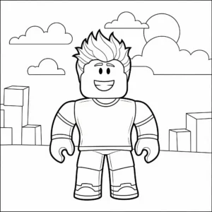 coloriage Roblox update gratuit en ligne