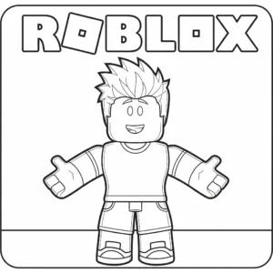 coloriage Roblox update à imprimer pour enfant de 12 ans