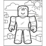 coloriage Roblox update à imprimer gratuitement pdf