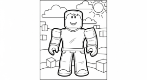coloriage Roblox update à imprimer gratuitement pdf