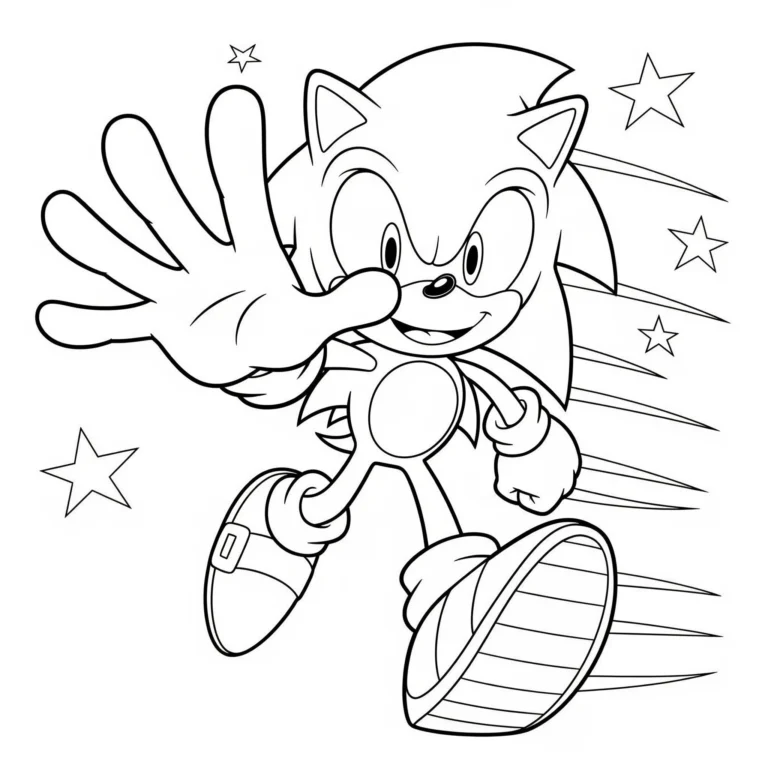 Tranh tô màu Sonic