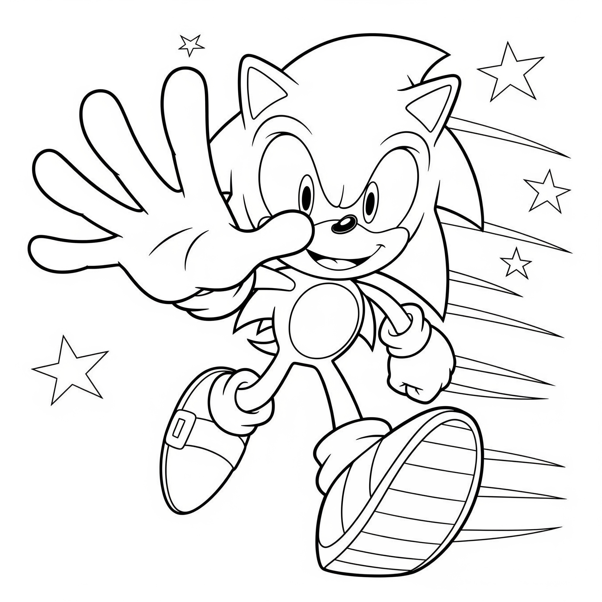 Tranh tô màu Sonic