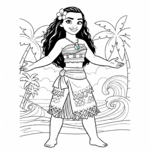 coloriage vaiana update d