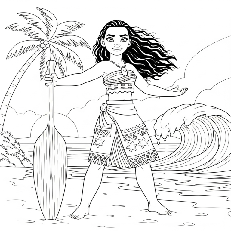 Tranh tô màu Vaiana