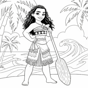 coloriage vaiana update à imprimer pour enfant de 10 ans