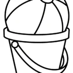 coloriage Ballon de plage a telecharger