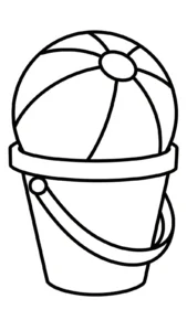 coloriage Ballon de plage a telecharger
