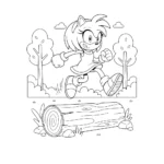 télécharger coloriage Amy Rose gratuit