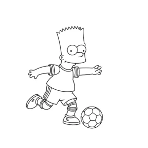 coloriage Bart Simpson d