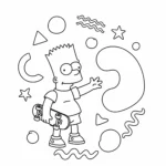 télécharger coloriage Bart Simpson gratuit