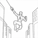 coloriage Daredevil à imprimer pour enfant de 9 ans
