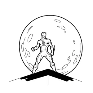 coloriage Daredevil a telecharger