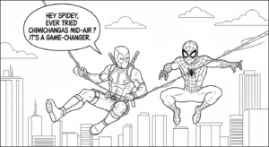 coloriage Deadpool update gratuit pour enfants