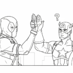 coloriage Deadpool update a imprimer