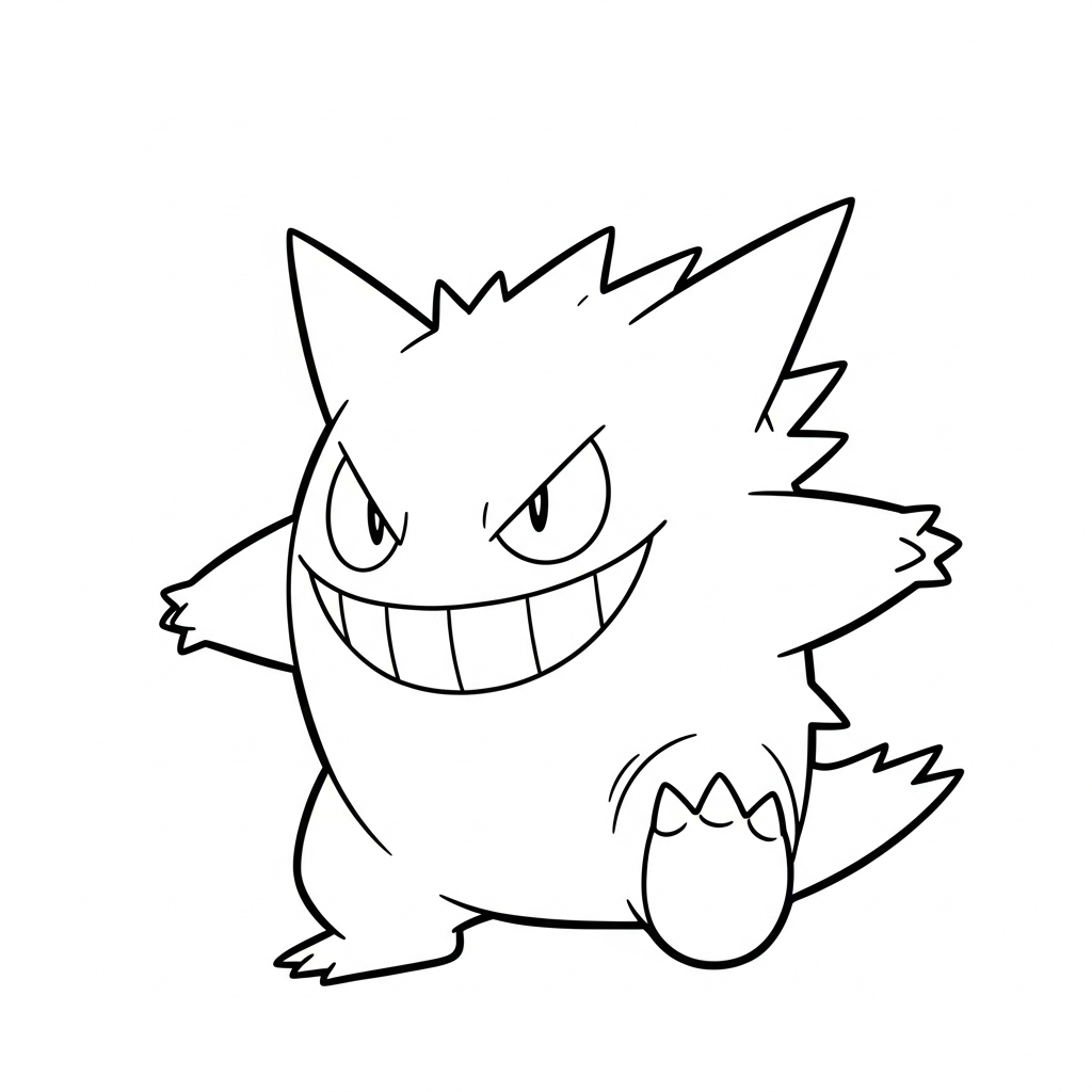 Tranh tô màu Gengar