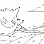imprimer coloriage Gengar