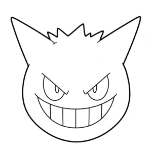 coloriage Gengar pour enfants